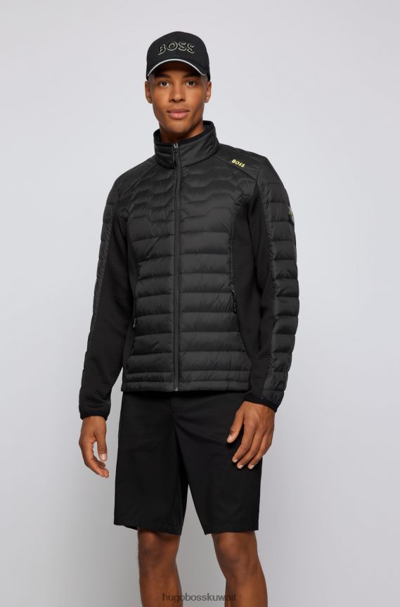 4TFNJN5165 أسود Hugo Boss قبعة هوغو بيكيه © شبكية سوداء مع شعار مطرز ثلاثي الأبعاد