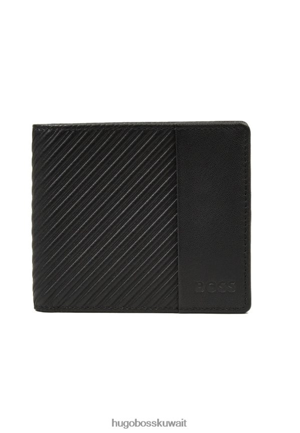 4TFNJN516 أسود Hugo Boss مجموعة هدايا المحفظة 50470832 باللون الأسود