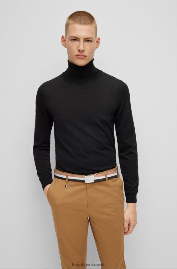 4TFNJN5179 منقوشة Hugo Boss حزام بنقشة Hugo مع إبزيم بشعار الماركة