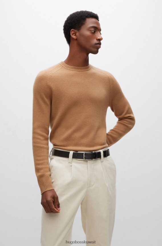 4TFNJN5193 أسود Hugo Boss حزام من الجلد مع طرف معدني ذو علامة تجارية باللون الأسود