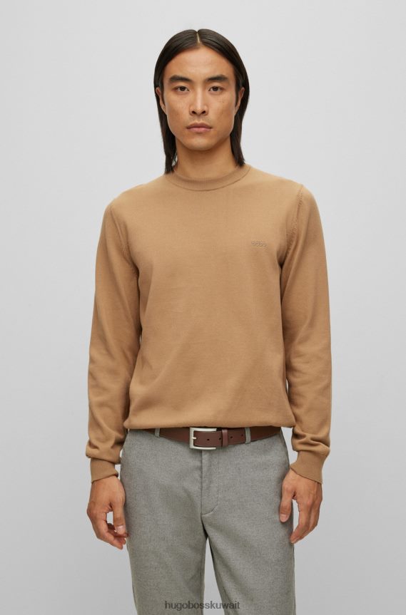 4TFNJN5195 بني Hugo Boss حزام من جلد نابا بإبزيم دبوسي هوغو بني