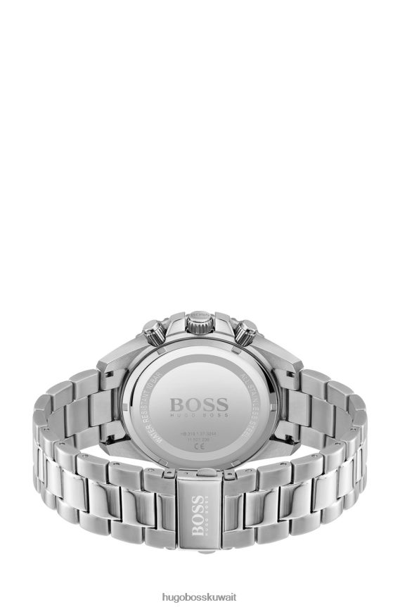4TFNJN5210 حزمة مسبقة متنوعة Hugo Boss ساعة هوغو كرونوغراف بقرص أزرق مع إطار دوار، حزمة مسبقة متنوعة