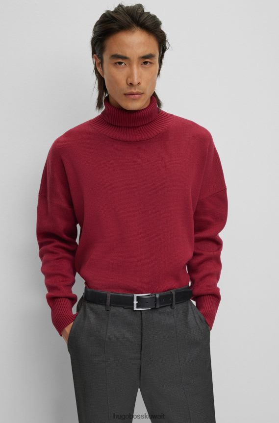 4TFNJN5222 أسود Hugo Boss حزام هوغو من الجلد الإيطالي باللون الأسود مع إبزيم فضي اللون