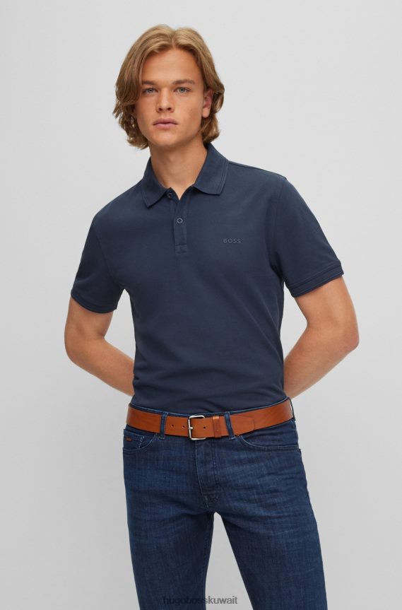 4TFNJN5233 بني Hugo Boss حزام من الجلد الإيطالي باللون البني مع أجزاء معدنية من هوغو بتأثير معدني