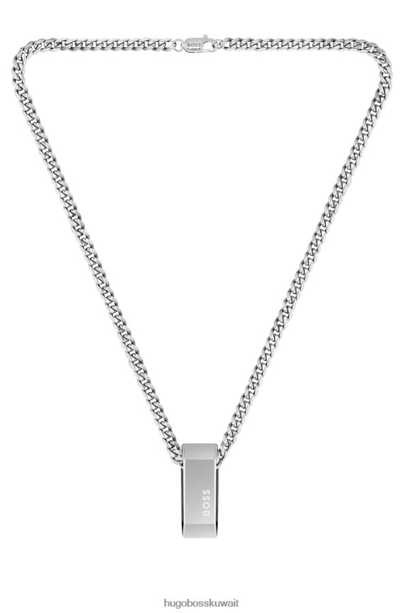 4TFNJN5263 حزمة مسبقة متنوعة Hugo Boss قلادة سلسلة متنوعة من Hugo مع قلادة شعار ذات وجهين