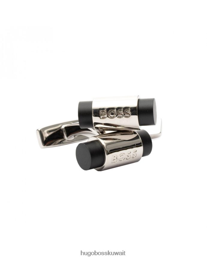 4TFNJN526 أسود Hugo Boss مجموعة أزرار الأكمام وربطة العنق كايل 50470684، أسود