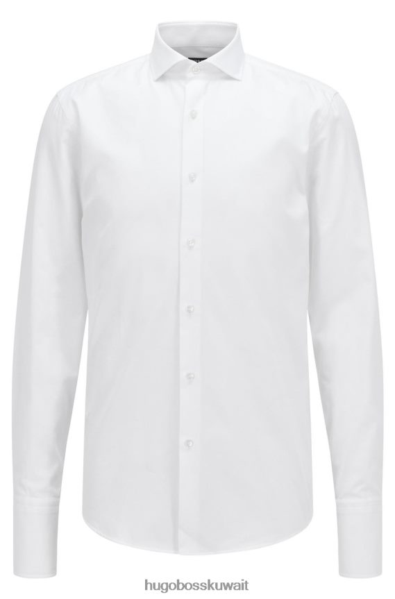 4TFNJN52 أبيض Hugo Boss قميص الحافلة h-hank-dc 50469694 أبيض