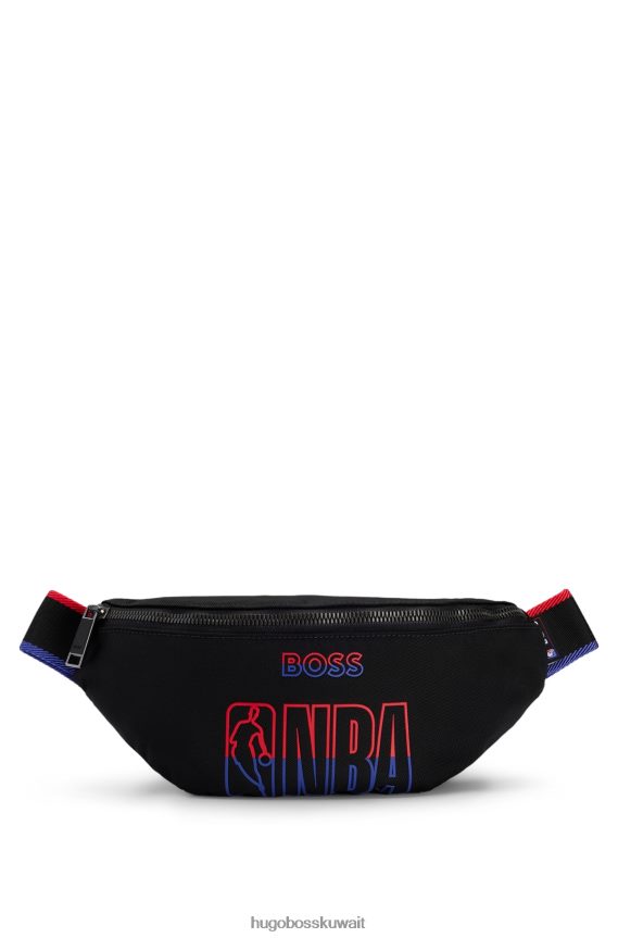 4TFNJN5300 أسود Hugo Boss & حقيبة حزام من مادة معاد تدويرها من الرابطة الوطنية لكرة السلة