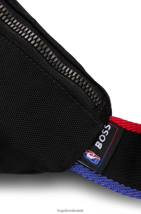 4TFNJN5300 أسود Hugo Boss & حقيبة حزام من مادة معاد تدويرها من الرابطة الوطنية لكرة السلة
