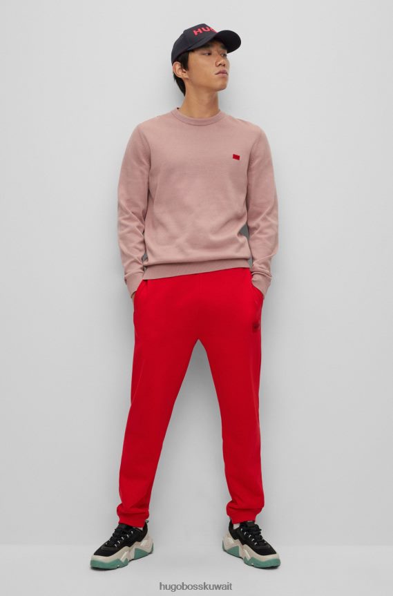 4TFNJN5345 أسود Hugo Boss قبعة بشعار من نسيج قطني طويل من هوغو باللون الأسود