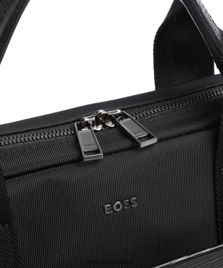 4TFNJN536 أسود Hugo Boss حقيبة المستندات درجة أولى 50470949 أسود