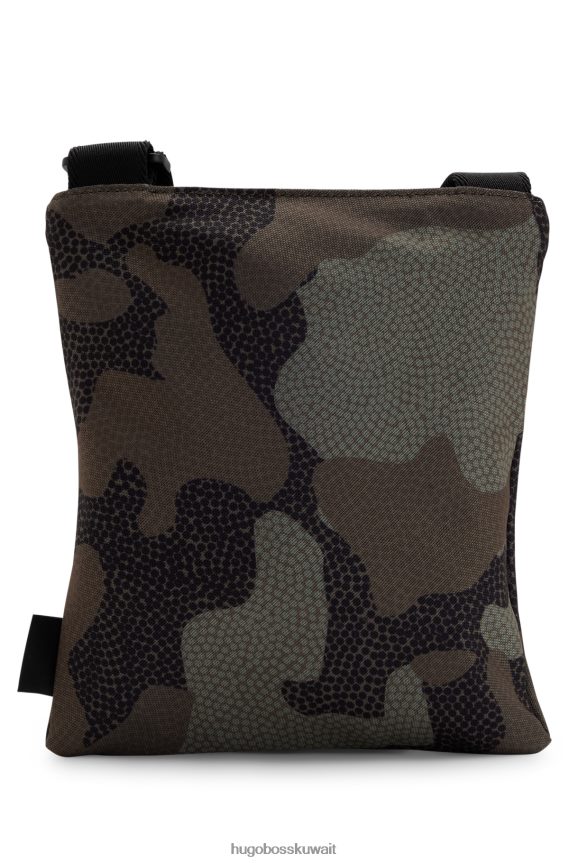 4TFNJN5376 منقوشة Hugo Boss & حقيبة مغلف NBA من القماش المعاد تدويره