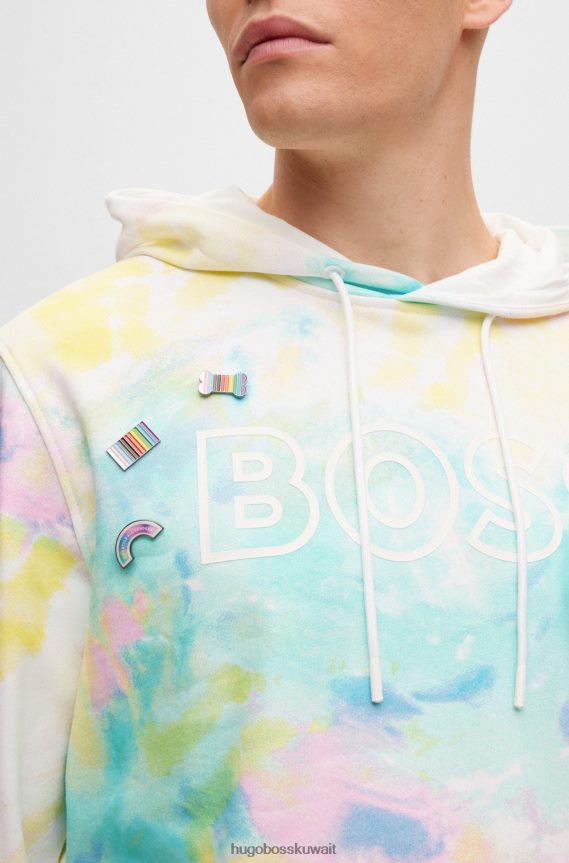 4TFNJN5377 منقوشة Hugo Boss مجموعة دبوس فخر قوس قزح منقوشة من هوغو