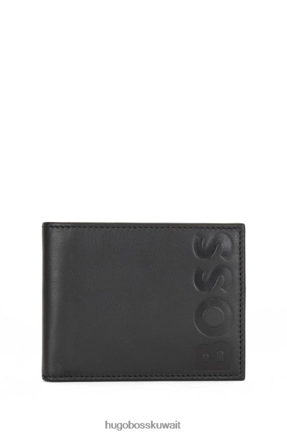 4TFNJN537 أسود Hugo Boss محفظة بطاقات كبيرة 50470784 سوداء