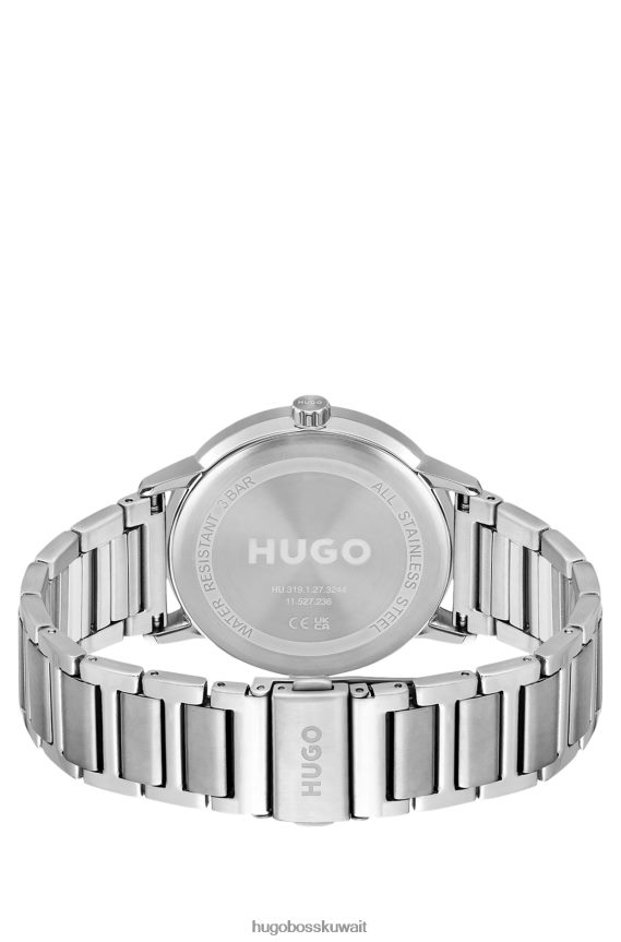 4TFNJN5390 حزمة مسبقة متنوعة Hugo Boss ساعة Hugo المتنوعة ذات السوار الرابط مع قرص زيتوني