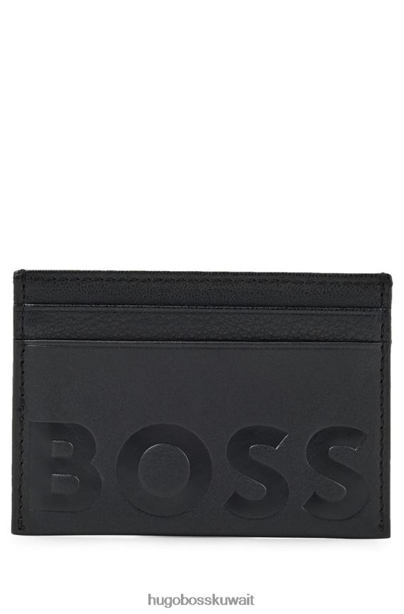 4TFNJN539 أسود Hugo Boss حامل بطاقة كبير 50470809 أسود