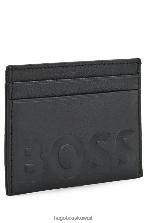 4TFNJN539 أسود Hugo Boss حامل بطاقة كبير 50470809 أسود