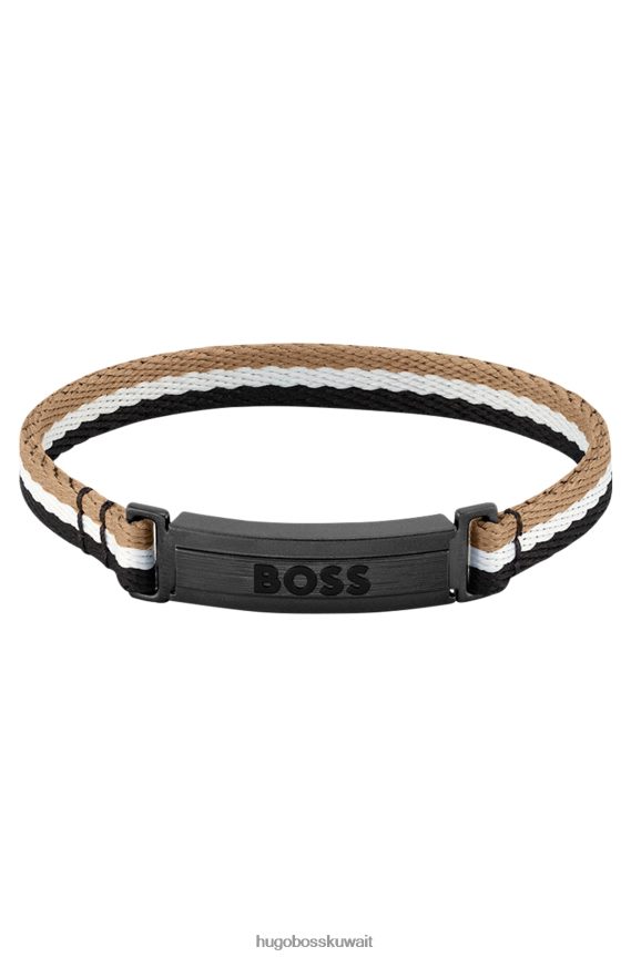 4TFNJN5416 حزمة مسبقة متنوعة Hugo Boss سوار بشريط مميز مع مشبك شعار: عبوة صغيرة متنوعة مسبقًا من Hugo