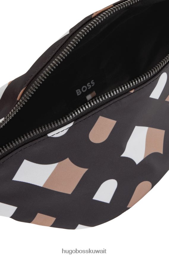 4TFNJN541 منقوشة Hugo Boss حقيبة حزام الصيد 50471524 منقوشة