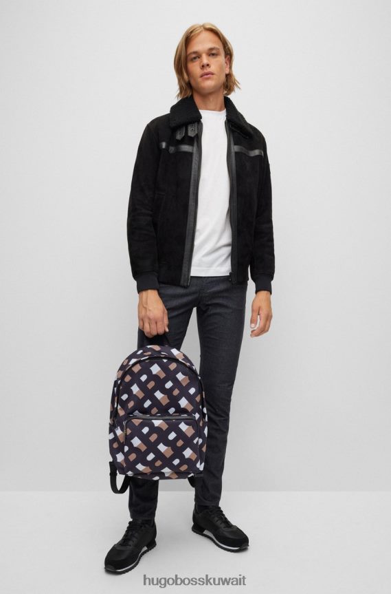 4TFNJN542 منقوشة Hugo Boss حقيبة الظهر الصيد 50471523 منقوشة