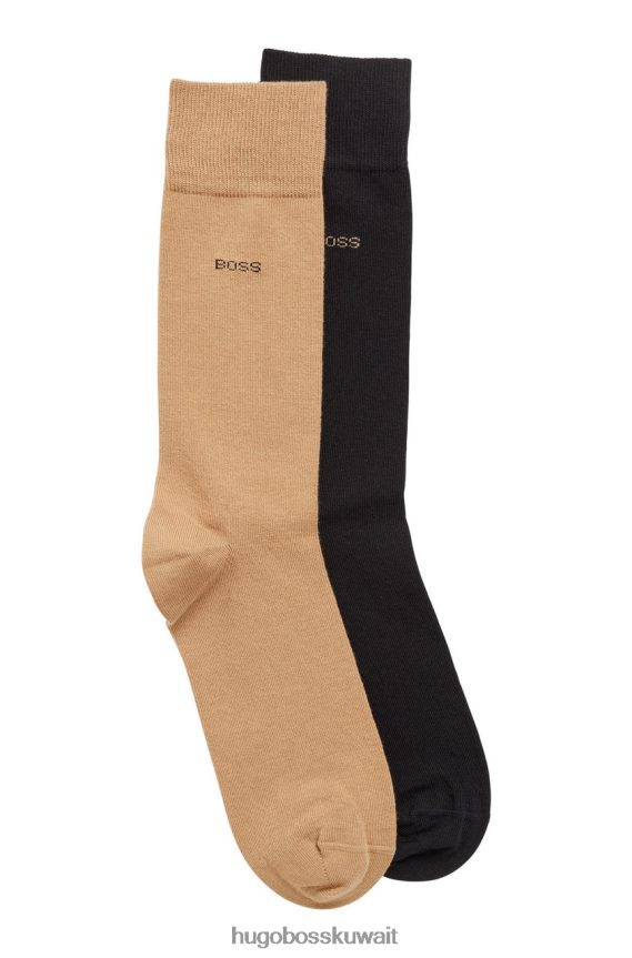 4TFNJN543 اللون البيج Hugo Boss عبوة من 2 جوارب 50467709 بيج