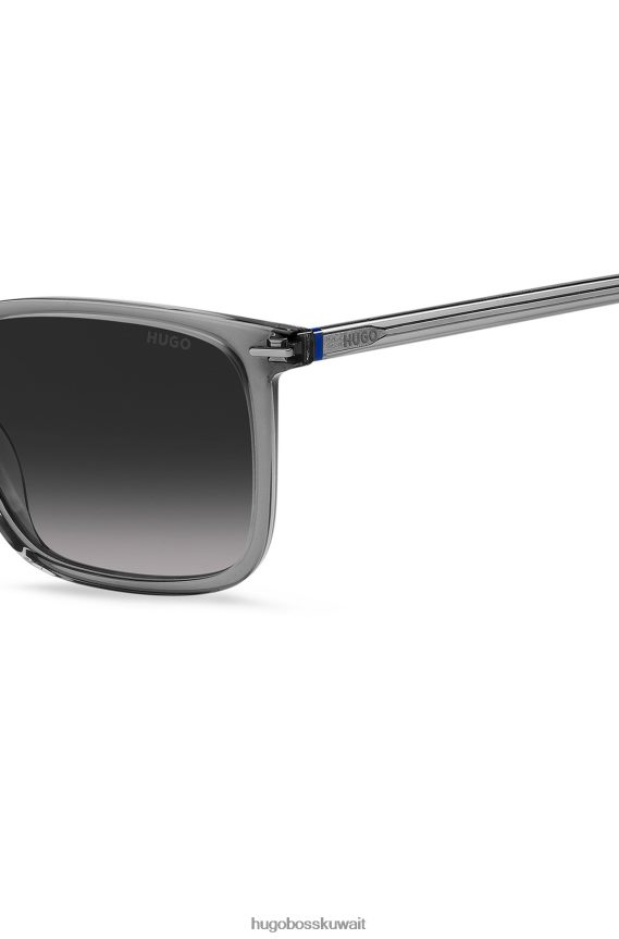 4TFNJN5464 حزمة مسبقة متنوعة Hugo Boss نظارات شمسية متنوعة من هوغو مصنوعة مسبقًا من الأسيتات باللون الرمادي مع تفاصيل حمراء