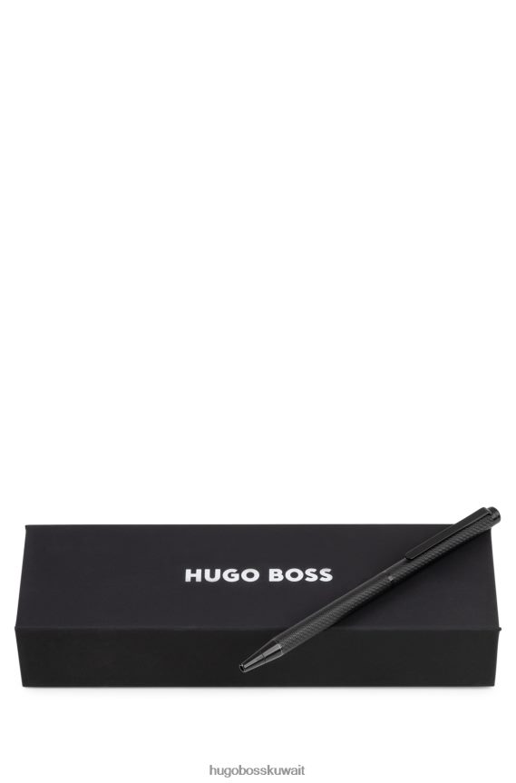 4TFNJN5468 أسود Hugo Boss قلم حبر جاف أسود بنقش منقوش باللون الأسود