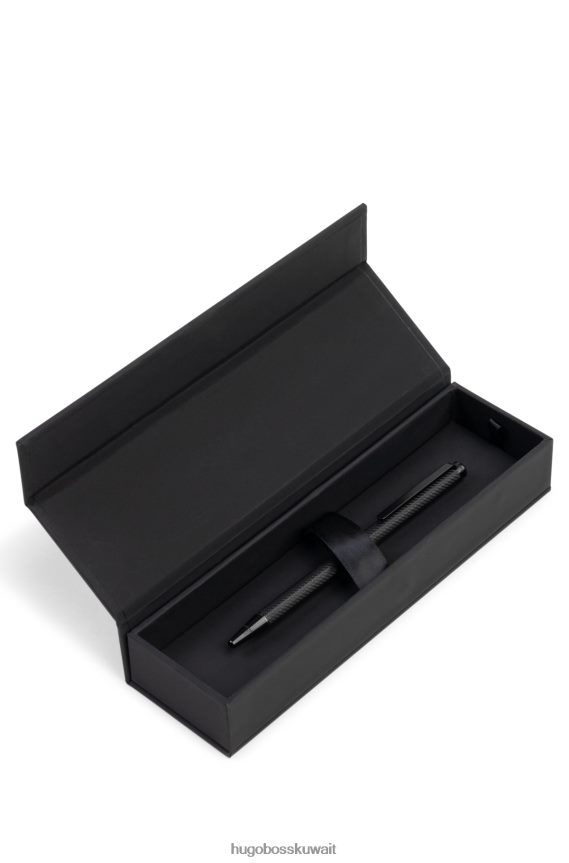 4TFNJN5468 أسود Hugo Boss قلم حبر جاف أسود بنقش منقوش باللون الأسود