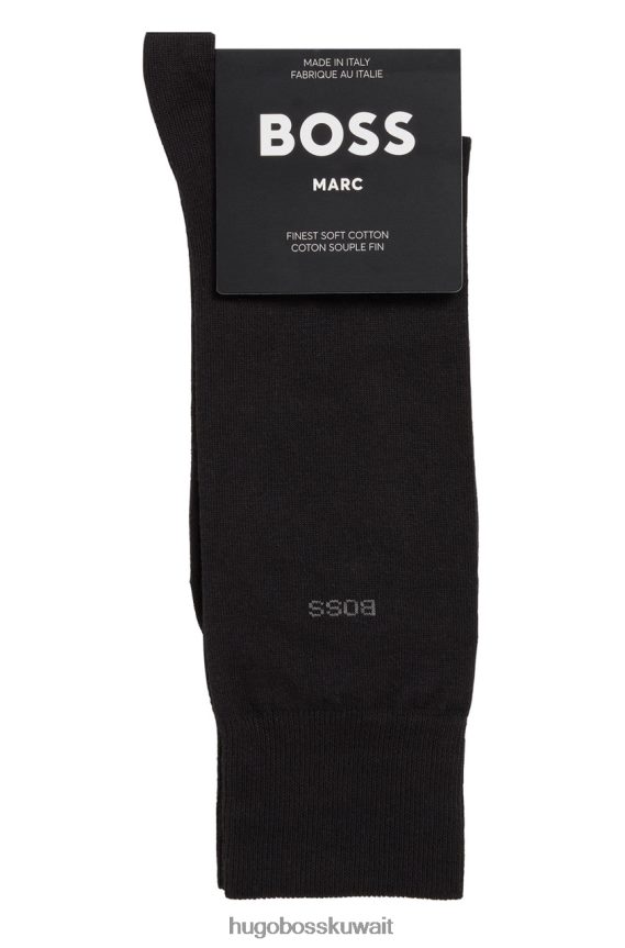 4TFNJN548 أسود/كحلي Hugo Boss جوارب مارك 50469843 باللون الأسود