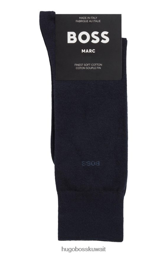 4TFNJN548 أسود/كحلي Hugo Boss جوارب مارك 50469843 باللون الأسود
