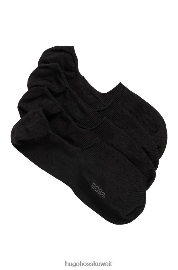 4TFNJN552 أسود/أبيض Hugo Boss بطانة حذاء 2P 50469772 أسود