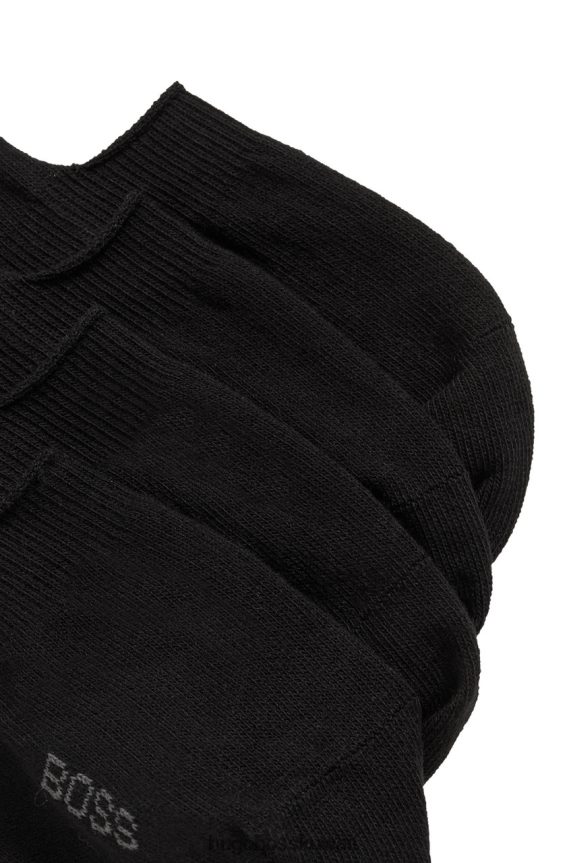 4TFNJN552 أسود/أبيض Hugo Boss بطانة حذاء 2P 50469772 أسود