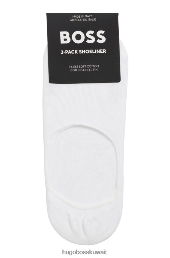 4TFNJN552 أسود/أبيض Hugo Boss بطانة حذاء 2P 50469772 أسود