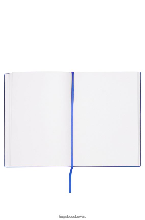 4TFNJN5536 أزرق Hugo Boss دفتر هوغو A5 باللون الأزرق من الجلد الصناعي باللون الأزرق