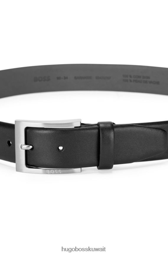 4TFNJN557 أسود/بني/بني متوسط Hugo Boss حزام بارنابي رقم 50470787 أسود