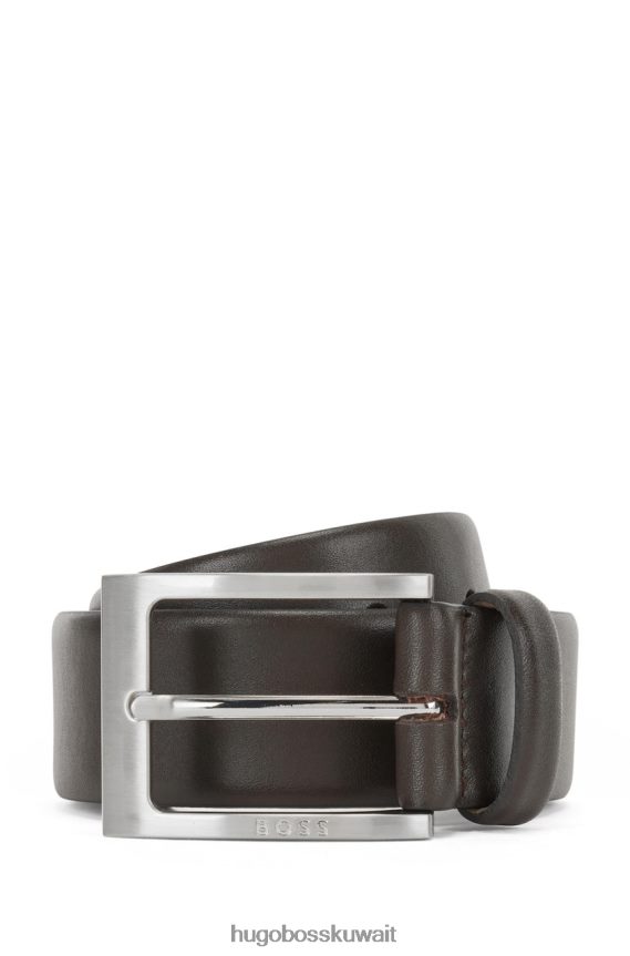 4TFNJN557 أسود/بني/بني متوسط Hugo Boss حزام بارنابي رقم 50470787 أسود