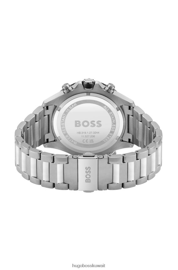 4TFNJN5585 حزمة مسبقة متنوعة Hugo Boss ساعة كرونوغراف هوغو ذات مينا أخضر متنوعة مع سوار متصل