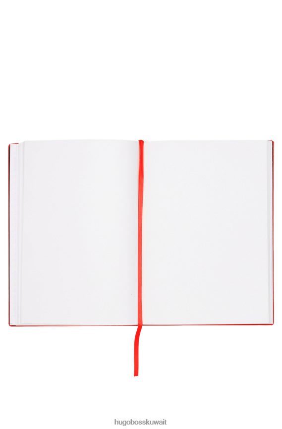 4TFNJN5588 أحمر Hugo Boss دفتر هوغو A5 باللون الأحمر والجلد الصناعي باللون الأحمر