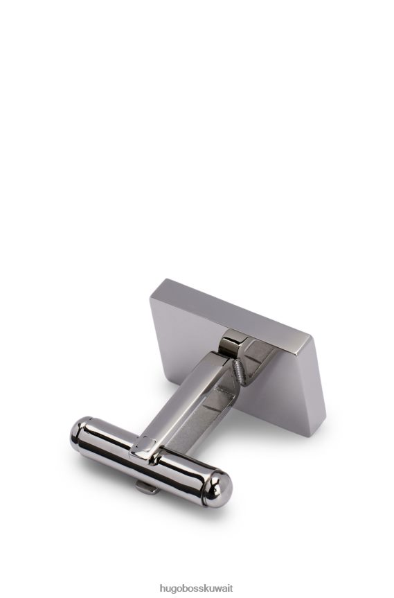 4TFNJN5619 أسود Hugo Boss أزرار أكمام بشعار هوغو باللون الأسود مع مينا سوداء