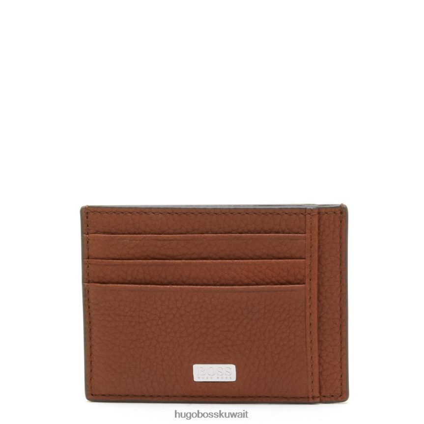 4TFNJN562 تان Hugo Boss حامل البطاقة كروستاون 50441040 تان