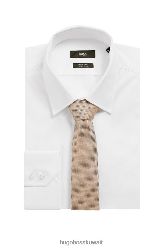 4TFNJN564 أسود/أكوا/وردي فاتح Hugo Boss ربطة عنق 6 سم 50454861 ​​أسود