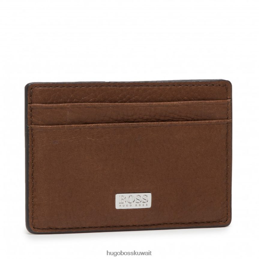 4TFNJN566 كونياك Hugo Boss حامل بطاقة المال كليب كروستاون 50462120 كونياك