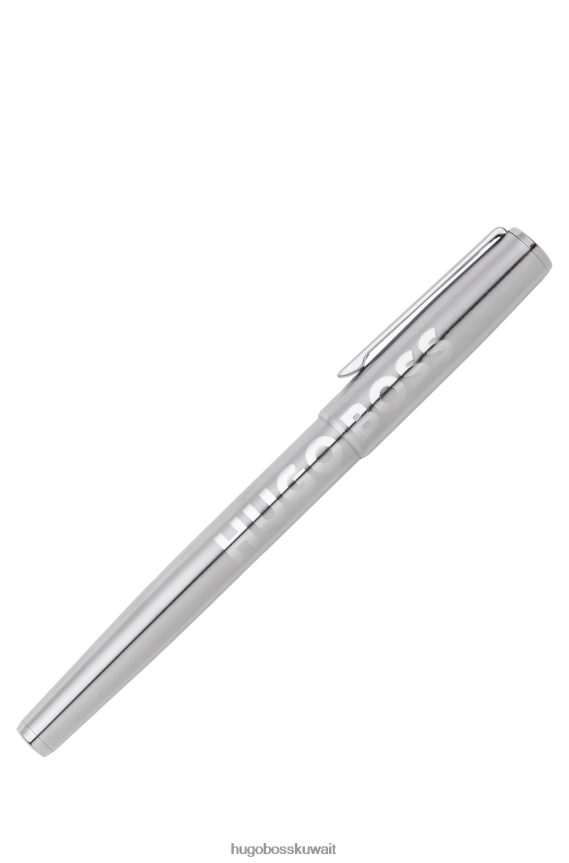 4TFNJN5712 فضة Hugo Boss قلم رولربال من النحاس المطلي بالكروم الفضي