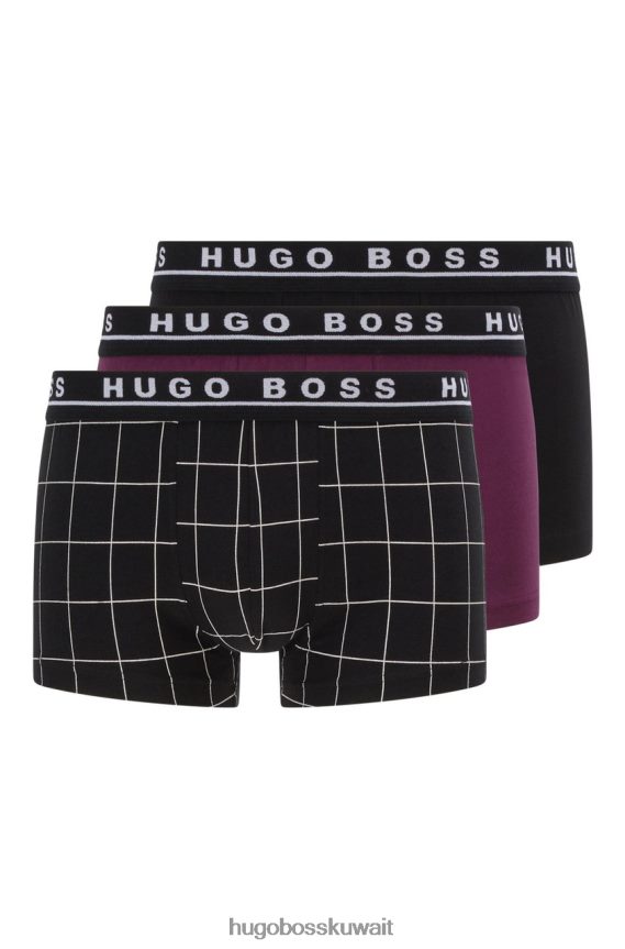 4TFNJN571 متنوعة/بيج/أزرق Hugo Boss 3 قطع صندوق بوكسر 50458545 متنوعة