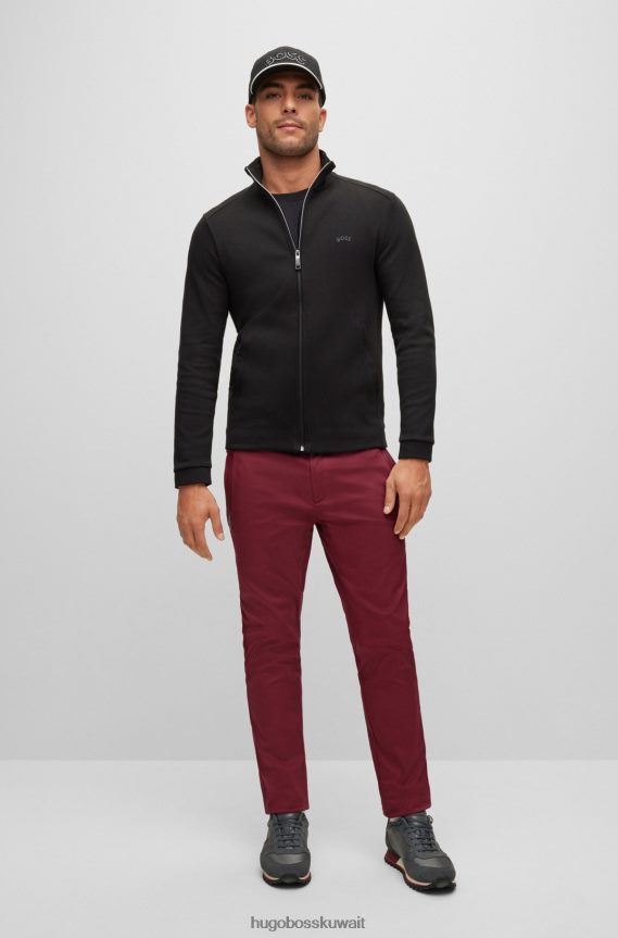 4TFNJN5729 أسود Hugo Boss قبعة هوغو بيكيه© قابلة للتمدد مع شعار مطرز باللون الأسود