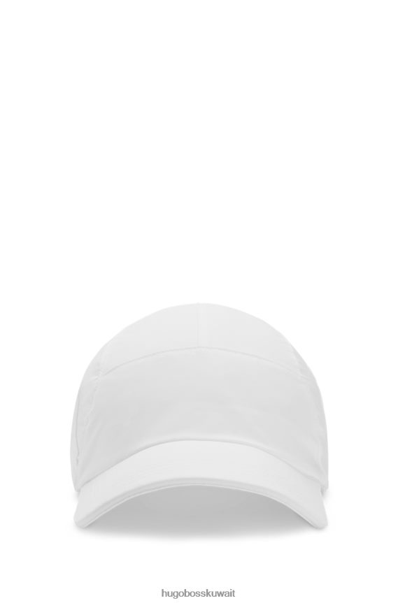 4TFNJN5746 أبيض Hugo Boss قبعة من قماش البوبلين المطاطي x Matteo Berrettini مع شعار