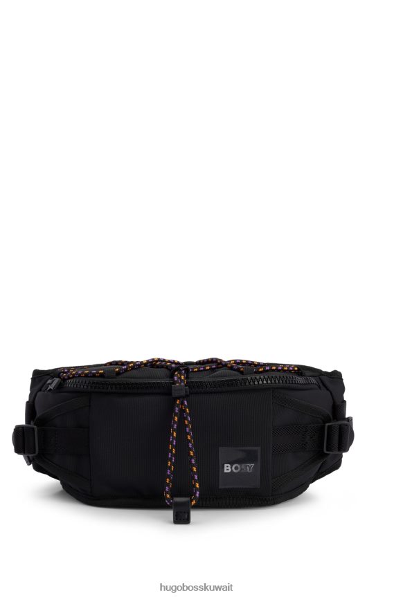 4TFNJN5776 أسود Hugo Boss x حقيبة خابي مصنوعة من مادة معاد تدويرها