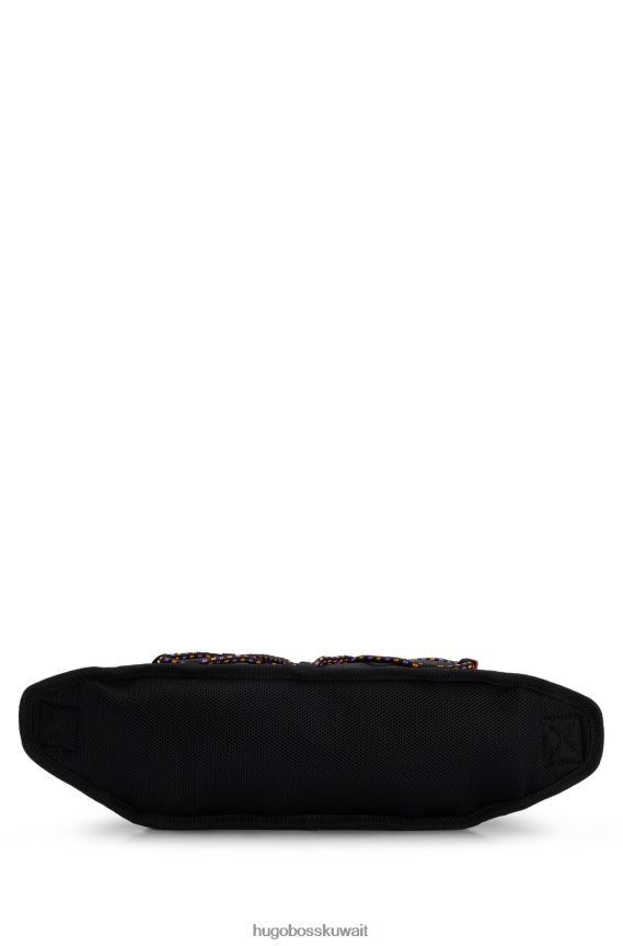 4TFNJN5776 أسود Hugo Boss x حقيبة خابي مصنوعة من مادة معاد تدويرها