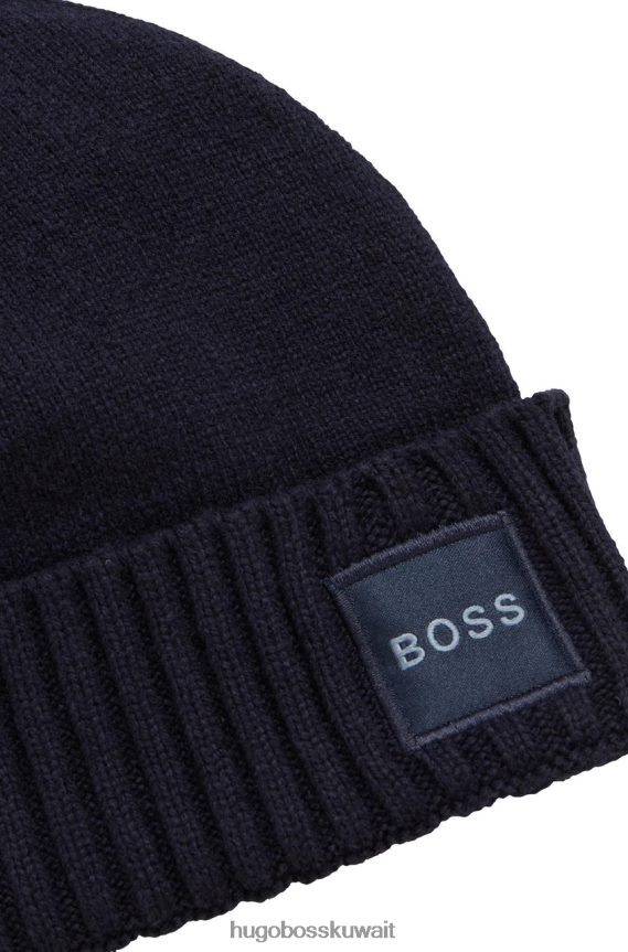 4TFNJN578 رمادي غامق/أزرق غامق Hugo Boss قبعة صغيرة أكوتانوس 50455928، رمادي داكن