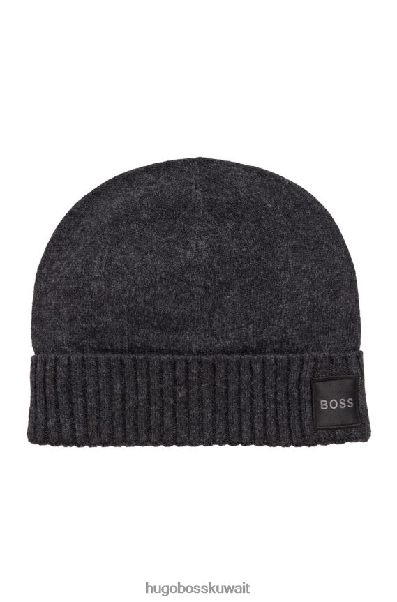 4TFNJN578 رمادي غامق/أزرق غامق Hugo Boss قبعة صغيرة أكوتانوس 50455928، رمادي داكن